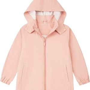 Toddler Waterproof Rain Jacket Lightweight Soft Lining Kids Windbreaker Boys girls Outdoor Raincoat