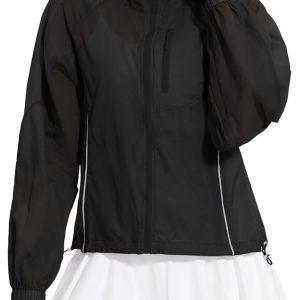 Women  50+ Sun Protection UV Jacket Full Zip Lightweight Jacket Athletic Workout Hoodie