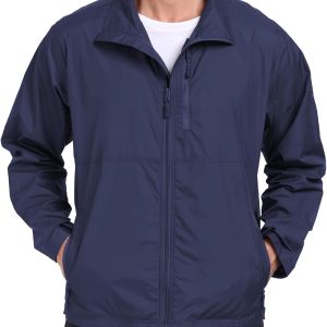 Men's Windbreaker Jackets Lightweight Running Jackets Waterproof Fishing Jacket Outdoor Cycling Packable Raincoats