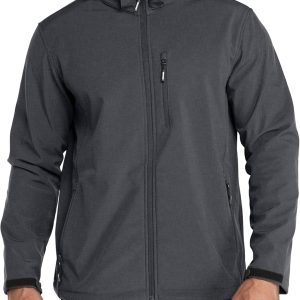 Outdoor  Men Lightweight Softshell Jacket Fleece Lined Hooded Water Resistant Winter Hiking Windbreaker Jackets