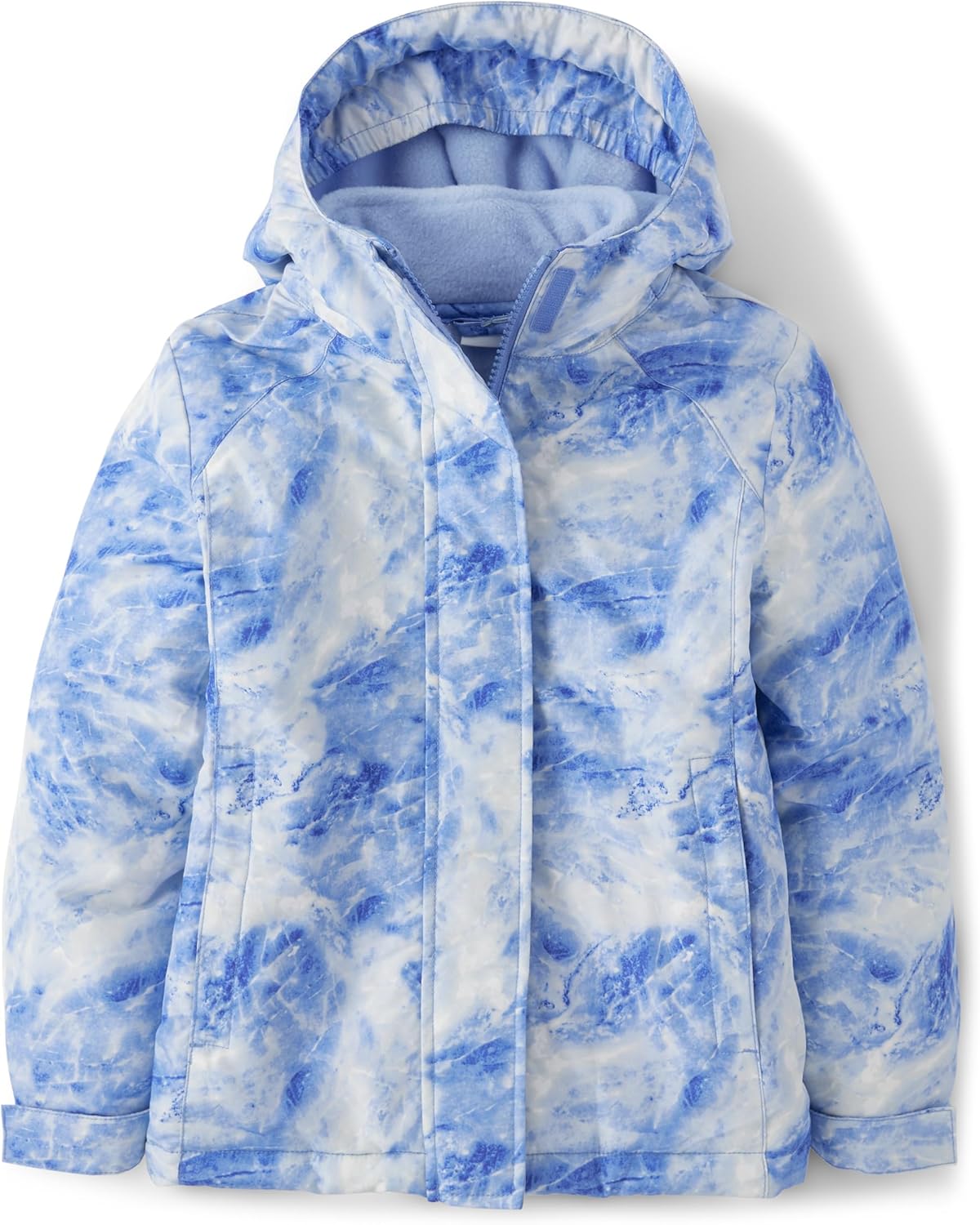 Girls Heavy 3 in 1 Winter Jacket, Wind-resistant Water-resistant Shell, Fleece Inner