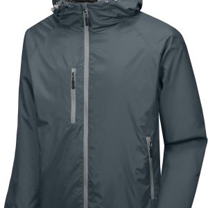 Men’s Lightweight Windbreaker Jacket Breathable Windproof Hooded Wind Coat Hiking Running Golf Travel